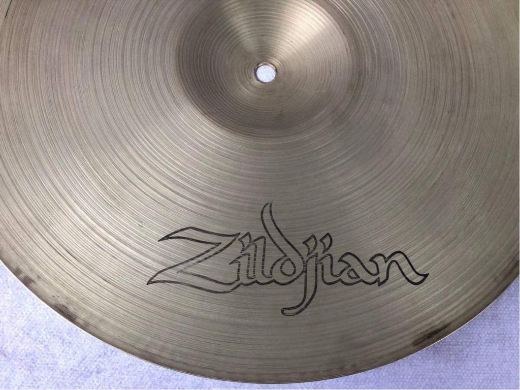 Zildjian A NEW BEAT HI-HAT BOTTOM TOP ジルジャン ハイハット シンバル ドラム ニュービート ペア 白抜き ヴィンテージ